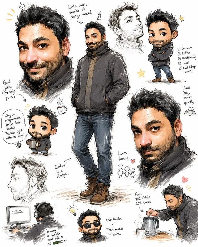 Draw the character